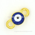 fish eyes colorful painting alloy connector jewelry accessories